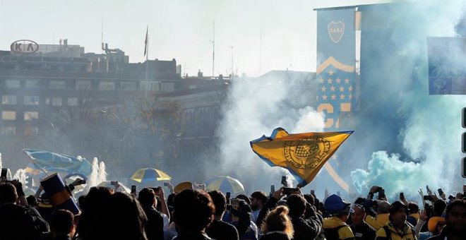 Boca y River se disputan el trono de la Libertadores en un Bernabéu blindado