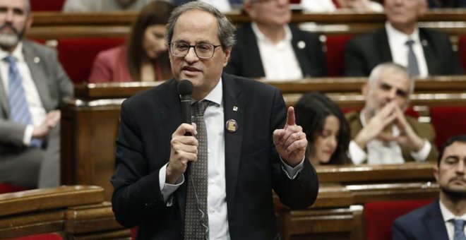 Torra reclama a Sánchez que "torni" a la política en comptes d'enviar "més policies"