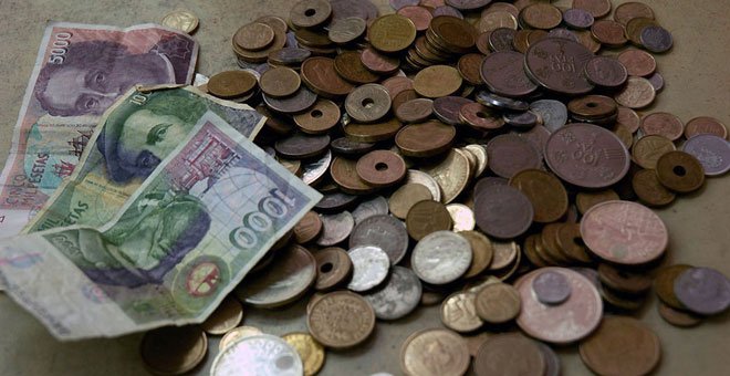 Los españoles conservan pesetas por valor de 1.626 millones de euros