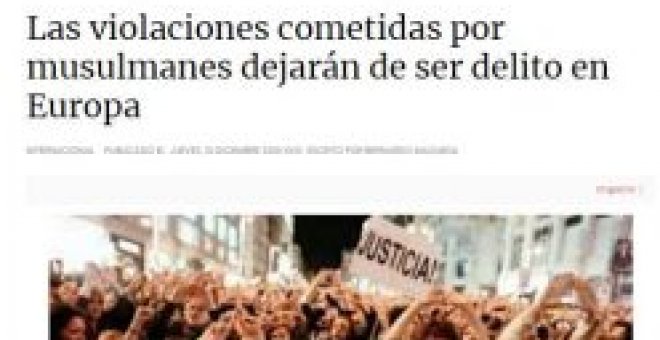 Otra página llena de noticias falsas