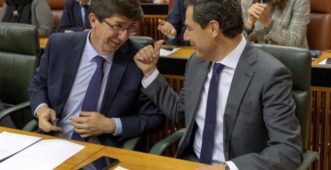 PP y Ciudadanos, a vueltas con los presupuestos de la Junta de Andalucía