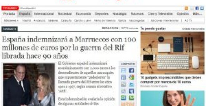 Indemnizaciones a Marruecos cada ocho años por la guerra del Rif