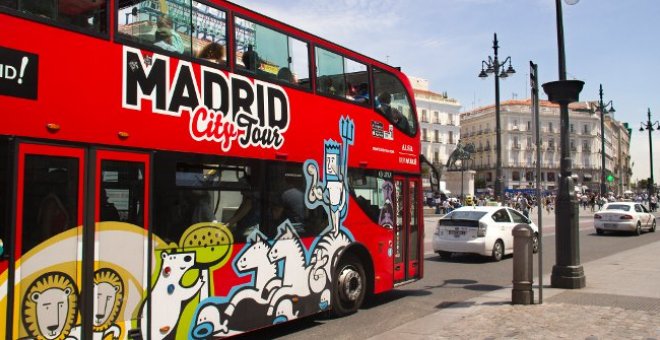 Guerra en los autobuses turísticos de Madrid