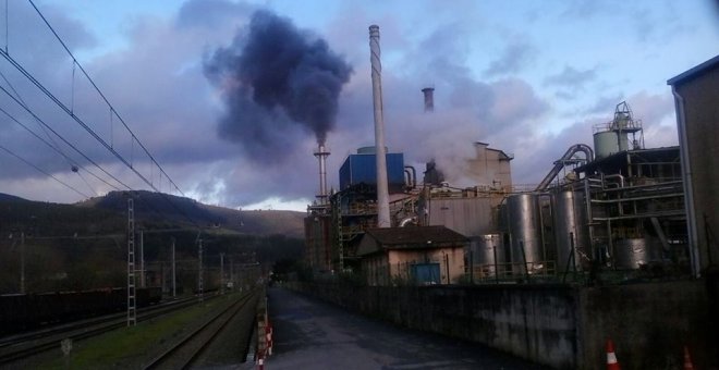 Un pueblo de Bizkaia se levanta contra la nube de cenizas de una empresa energética
