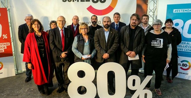 La plataforma Som el 80% vol que el PSC se sumi a reclamar l'alliberament dels presos i la fi de la repressió política