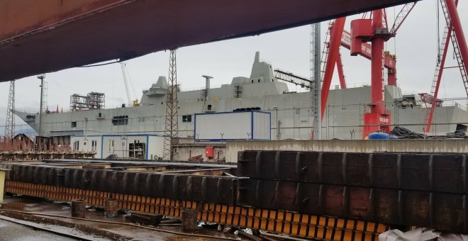 El portaviones que Navantia diseñó para Erdogan entrará en servicio el año próximo