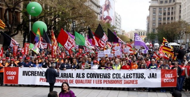 Recuperar els carrers i eliminar la Reforma Laboral, reivindicacions dels sindicats en un 1 de Maig amb regust electoral