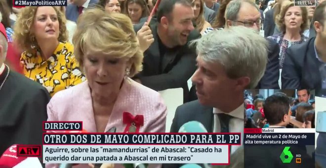 Aguirre: "Casado ha querido dar una patada a Abascal en mi trasero"