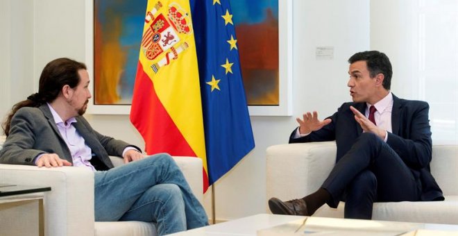 En directo - Declaraciones de Pablo Iglesias tras la reunión con Pedro Sánchez