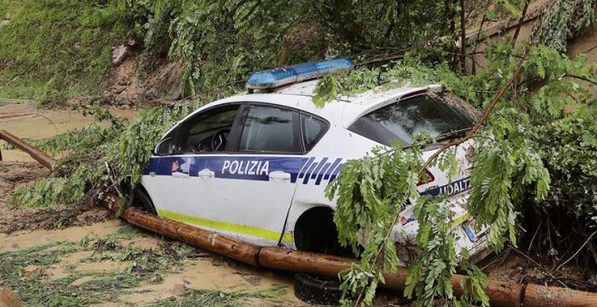 Las intensas lluvias causan inundaciones y desprendimientos en Guipúzcoa