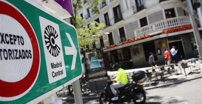 El tráfico crece un 6,5% en la M-30 y un 5,2% en la almendra central en hora punta en el primer día sin multas en Madrid Central