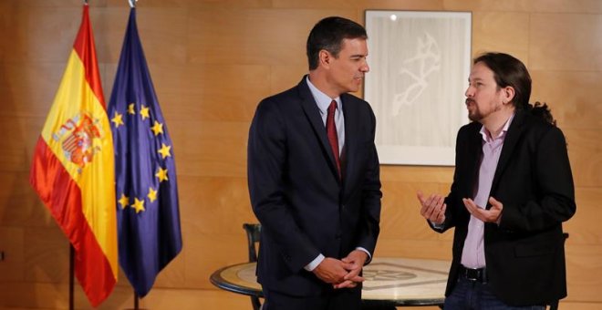 El acuerdo programático con Podemos que ahora busca Sánchez estaba casi cerrado cuando reventó la negociación