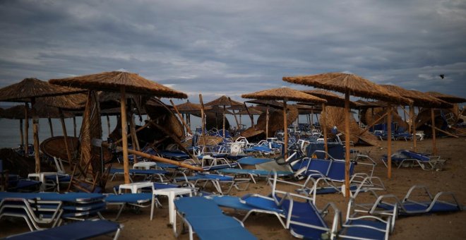 Seis turistas muertos y decenas de heridos por el temporal en el norte de Grecia