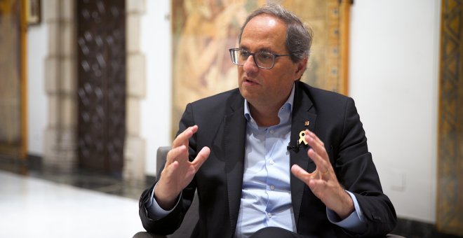 Quim Torra: "Con Borrell, se ha espiado a delegados en Londres, Berlín y Ginebra; diputados ingleses y periodistas alemanes"