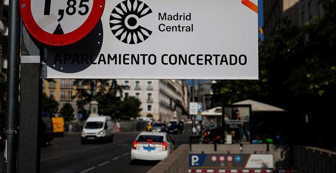 El Ayuntamiento alega que sin multas bajó la contaminación en Madrid Central