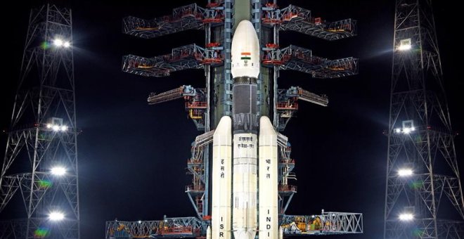 India intentará lanzar de nuevo su misión al polo sur de la Luna