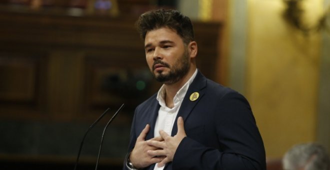 Rufián media 'in extremis' con Iglesias y Ábalos para que vuelvan a las negociaciones