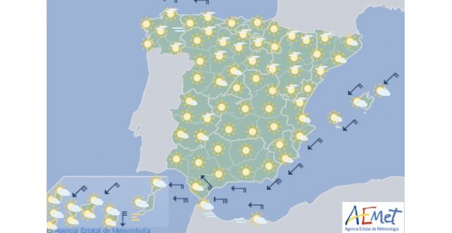 Las temperaturas se mantendrán estables en todo el país menos en Canarias, donde subirán