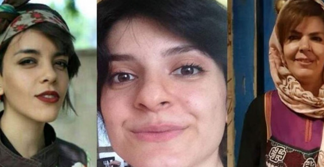 Silencio de Europa ante la condena a 55 años de cárcel de tres activistas iraníes por negarse a llevar velo