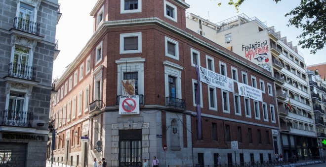 El colectivo La Ingobernable okupa un nuevo edificio en Madrid