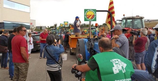 Mobilització dels pagesos del Camp de Tarragona pels baixos preus de l'avellana