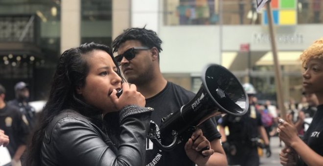 Detenidas 76 personas por protestar contra Microsoft en Nueva York