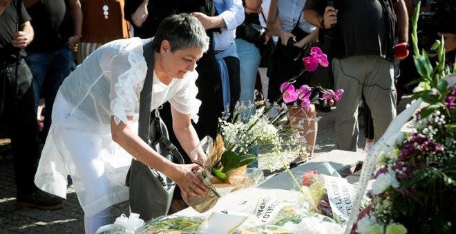 Último adiós a Ascensión Mendieta: ya descansa junto a los restos de su padre