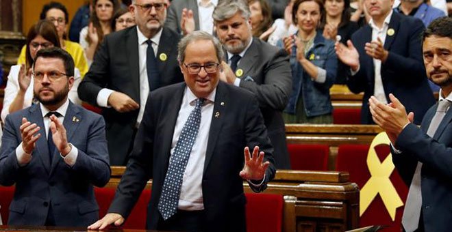 Torra: "No nos detendremos. Volveremos a ejercer el derecho a la autodeterminación"