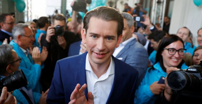 Los conservadores austriacos de Kurz buscan socio ante una inminente victoria electoral