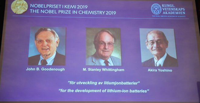 Desarrolladores de las baterías recargables de litio obtienen el Nobel de Química
