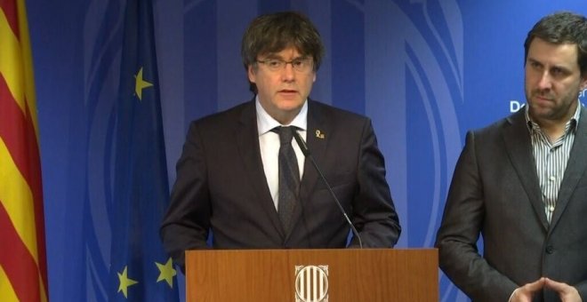 Puigdemont fa una crida a la ciutadania a respondre "amb més força que mai"