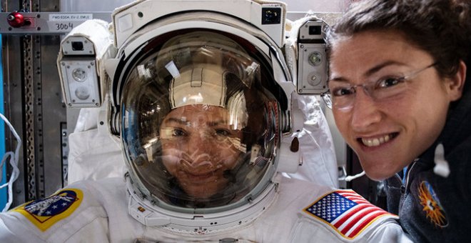 Llega el primer paseo espacial protagonizado solo por dos mujeres