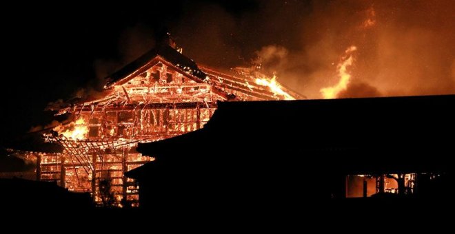 Un incendio destruye el emblemático castillo japonés Shuri, declarado Patrimonio de la Humanidad