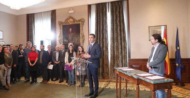 Sánchez espera un apoyo rotundo de las bases del PSOE al pacto con Unidas Podemos
