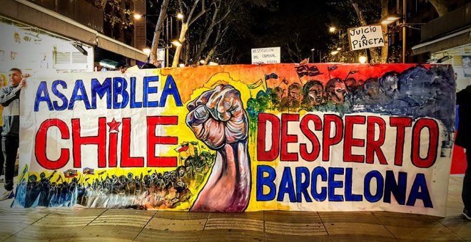"Volem una vida digna", la revolta xilena també arriba a Barcelona
