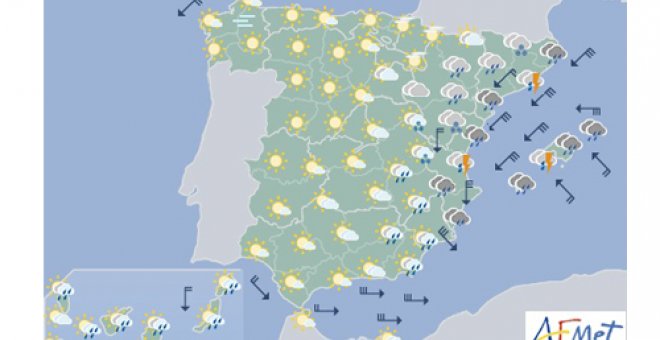 Continúan las lluvias fuertes en el Mediterráneo: consulta aquí la previsión de tu comunidad