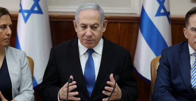 Netanyahu, evacuado de un mitin por un proyectil lanzado desde Gaza