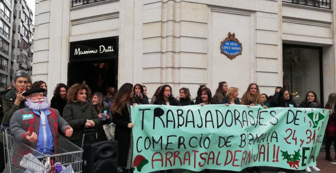 El sindicato ELA reclama que los comercios vizcaínos cierren a las 18.00 en Nochebuena y Nochevieja