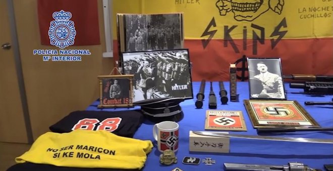 Detenido un nazi por delitos de odio, amenazas y tenencia ilícita de armas en Valencia