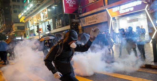 Vuelven las protestas a las calles de Hong Kong en Nochebuena