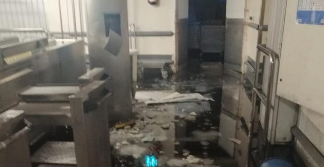 Cae el techo de la cocina del Hospital Gregorio Marañón de Madrid
