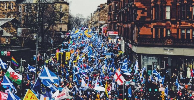 100.000 persones es manifesten a Glasgow per reclamar un segon referèndum d’independència a Escòcia