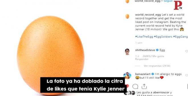 ¿Qué ha hecho este huevo para convertirse en la foto con más "me gusta" de Instagram?