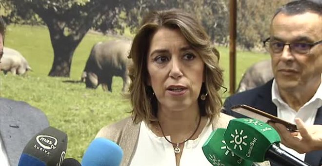 Susana Díaz: "Es imposible que Casado se mueva porque le tiene pánico a Abascal"