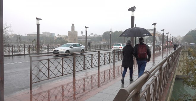 Lluvia generalizada este viernes en Andalucía
