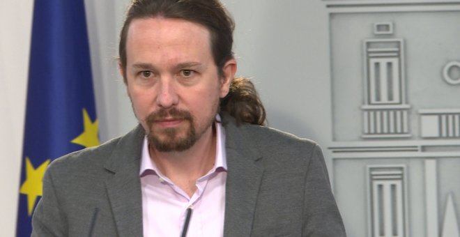 Pablo Iglesias en rueda de prensa