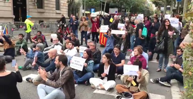 Concentración en Barcelona ante la Delegación del Gobierno