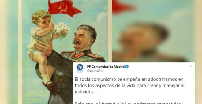 El PP usa a Stalin en su campaña del miedo contra PSOE y UP y las redes se indignan