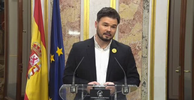 Rufián treu ferro a l'embolic sobre l'ajornament de la Taula de Diàleg