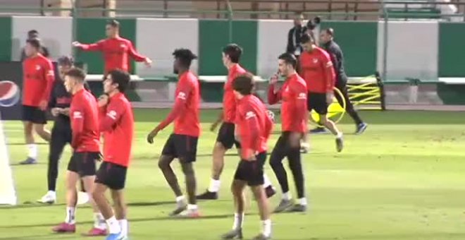 El Atlético entrena en Arabia Saudí